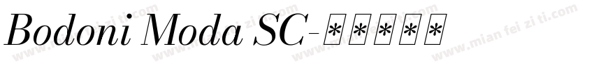 Bodoni Moda SC字体转换